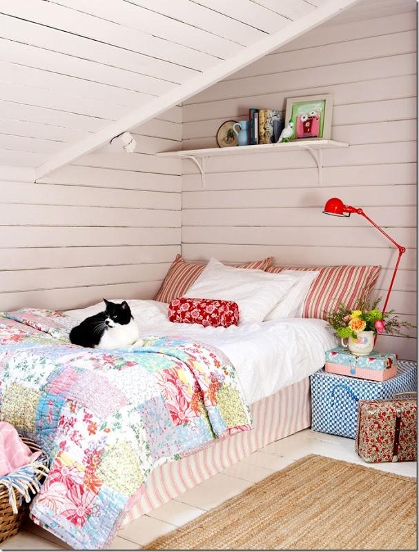 dormitorio neo rústico plaid