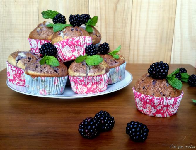muffins con moras