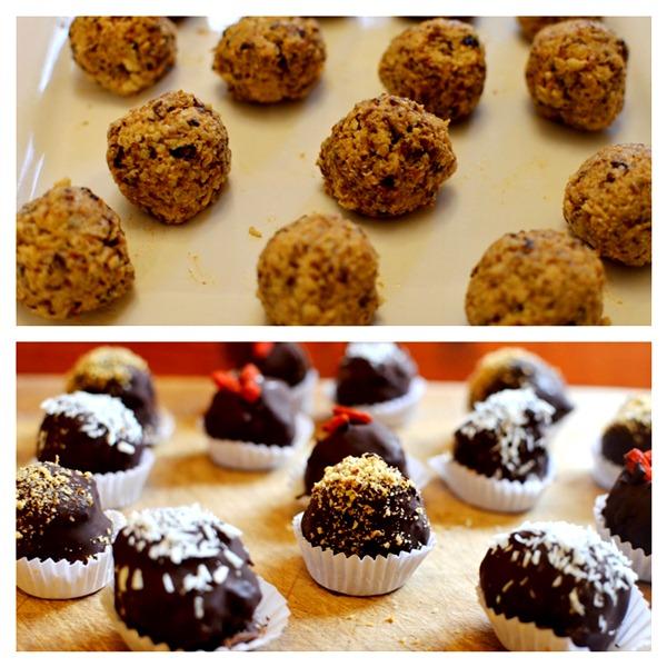 Bolitas de Nuez y Chocolate