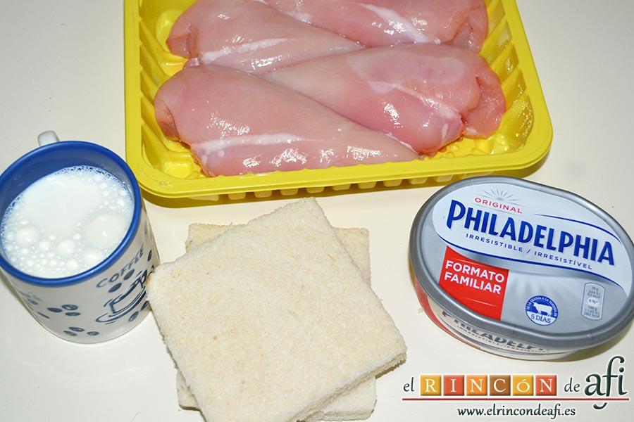 Nuggets de pollo, preparamos los ingredientes