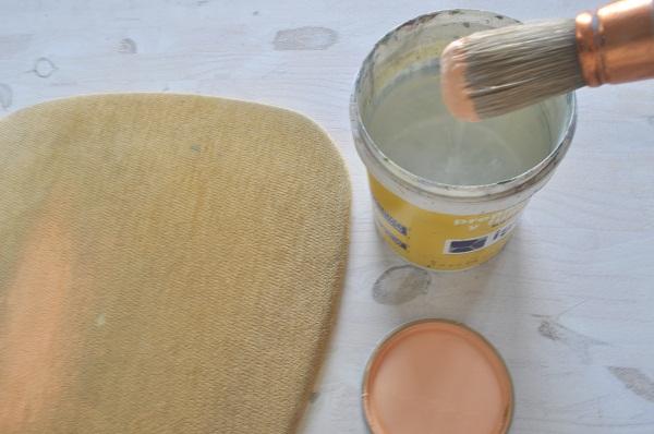 pintar tela con chalk paint