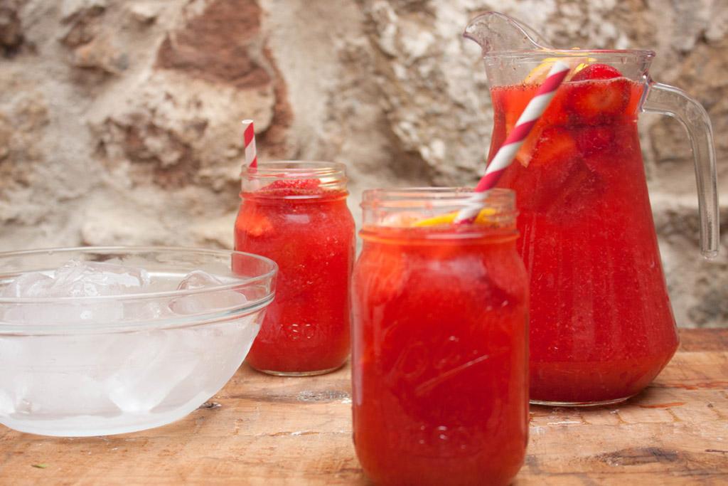 Limonada de fresas