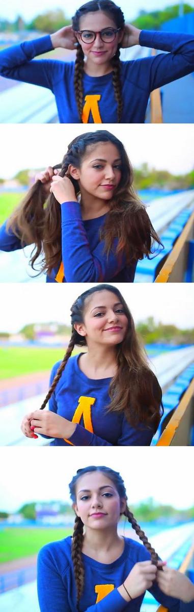 peinado de coletas para el colegio