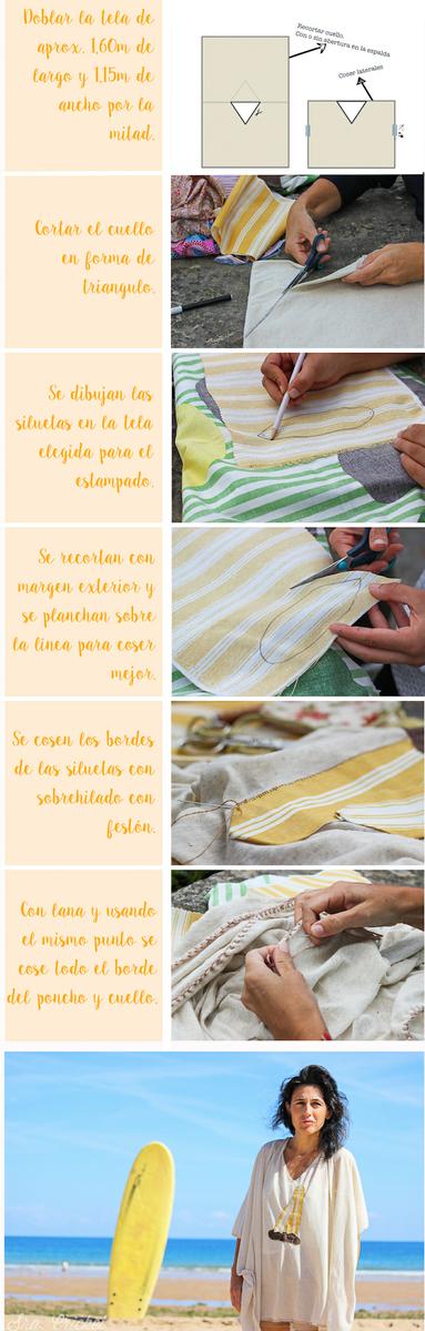 tutorial para poncho de verano