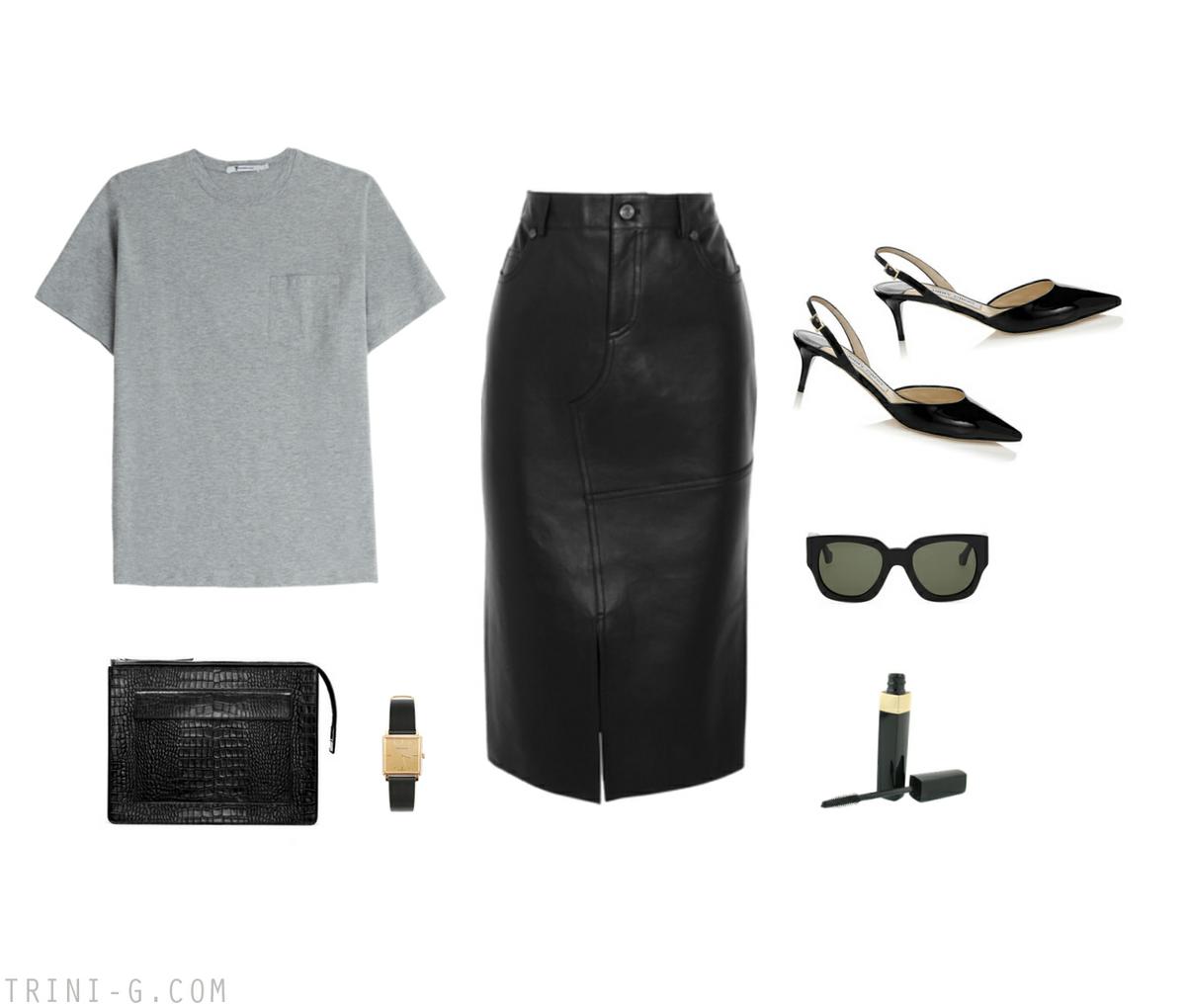 Trini blog | Jimmy Choo heels T by Alexander Wang tshirt