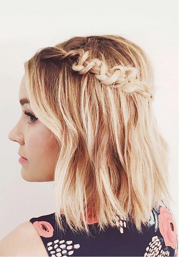 cabello corto trenzado