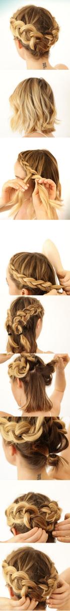 como hacer trenzas para cabello corto