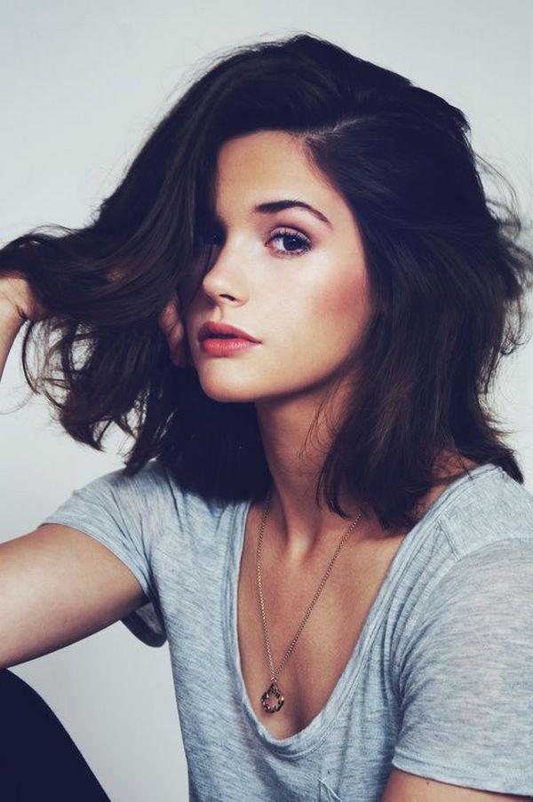 peinado para cabello corto al hombro