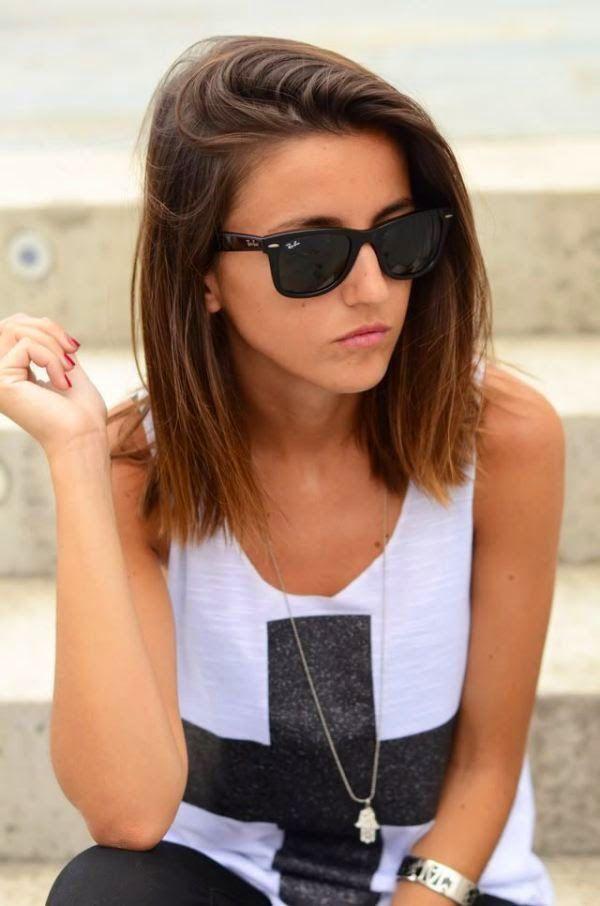 pelo corto al hombro