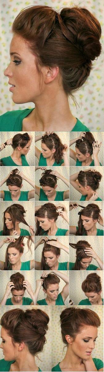 cabello corto recogido