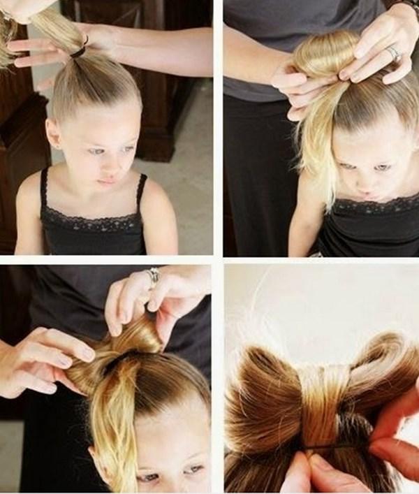 peinados para niñas con moño