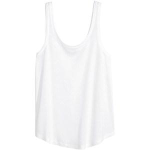 H&M jersey top blanco 6.99 euros