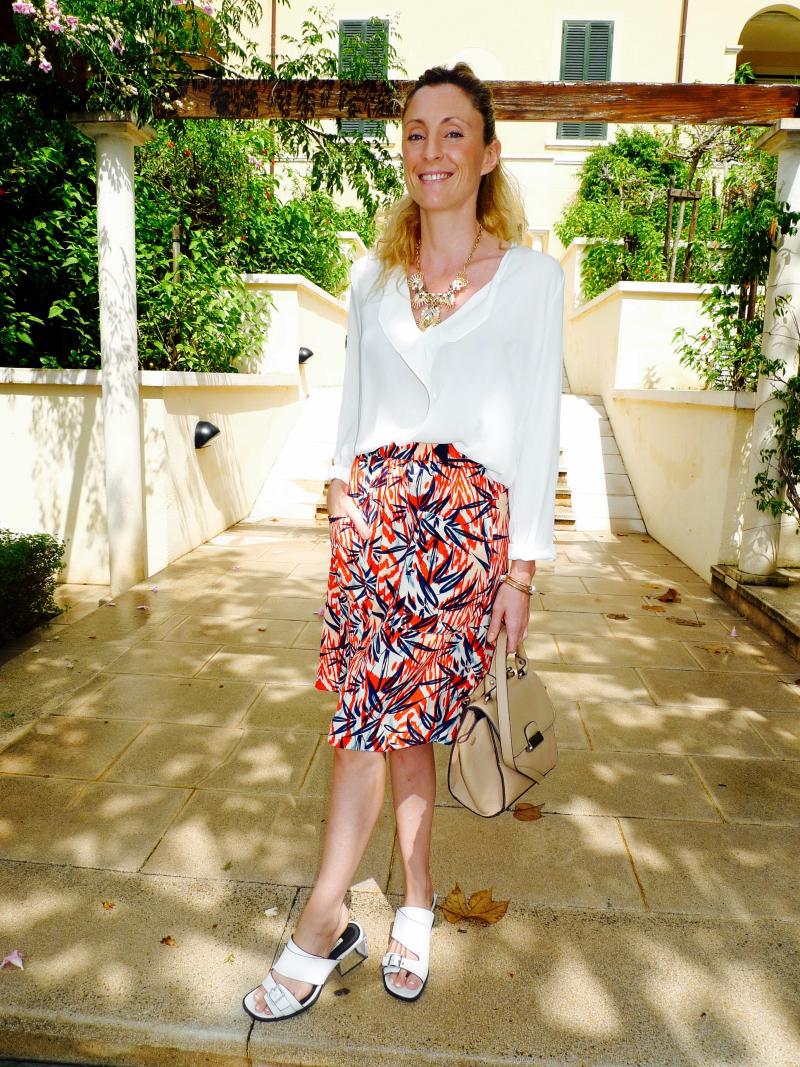 livelove-polly paula casielles white blouse with color skirt 6