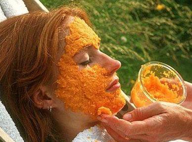 mascara con zanahoria y avena