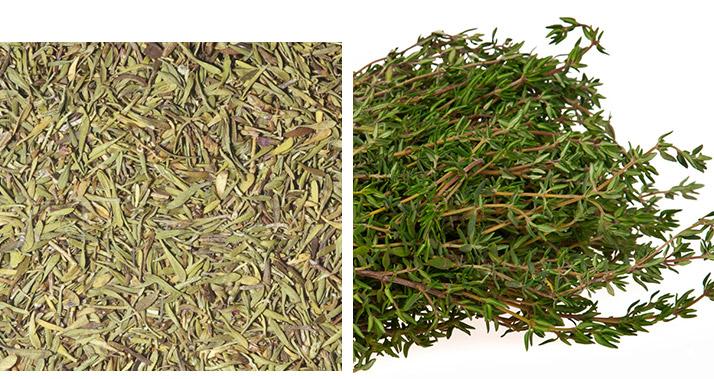 tomillo alimentos bajos en calorías