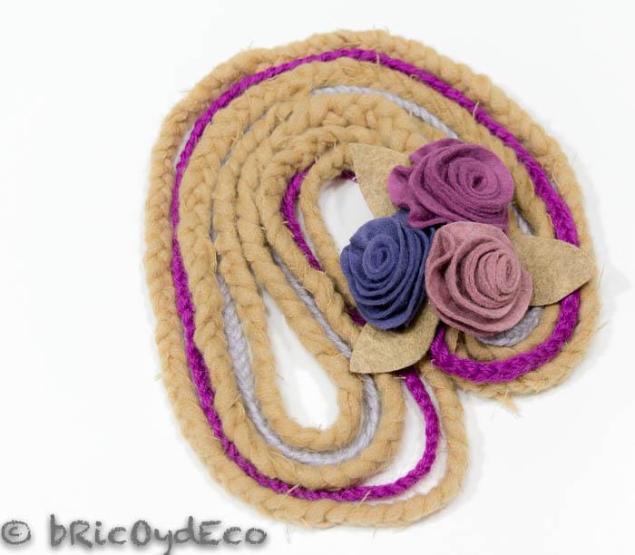 reciclar-bufanda-en-un-collar