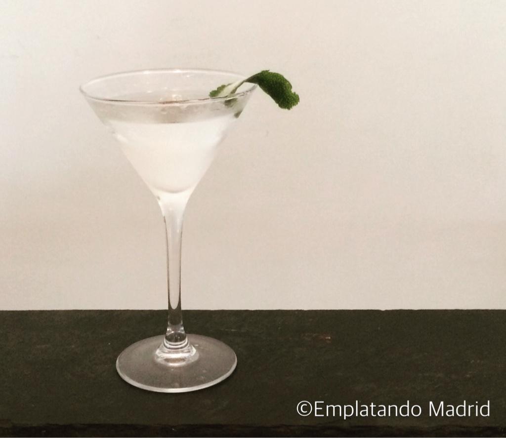 Coctel Dry Martini con twist de limón