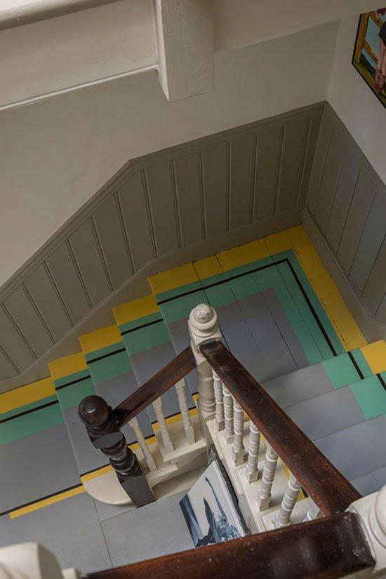 pintar los suelos escaleras