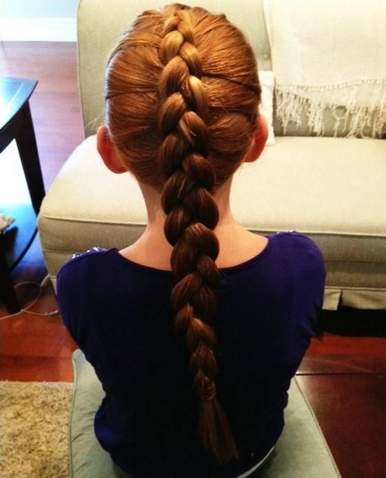 trenza francesa clasica niñas