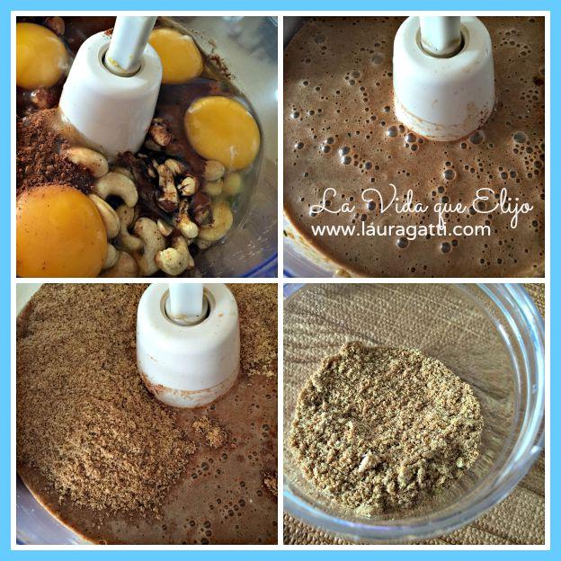 budin choco sin harina - preparación