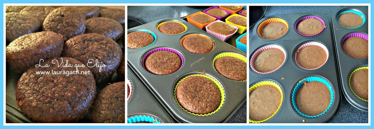 budin choco sin harina - horneado