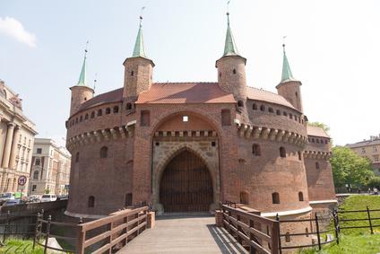 La Fortificación Barbacana de Cracovia, Polonia