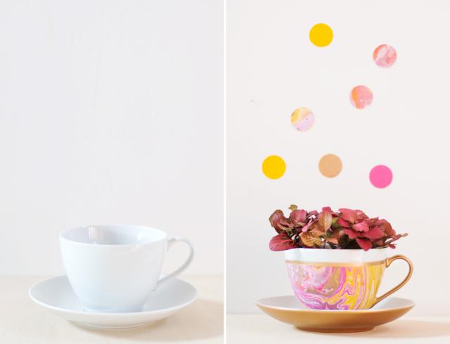 Before and After | Marmolado con Spray by "I am a Mess Blog"