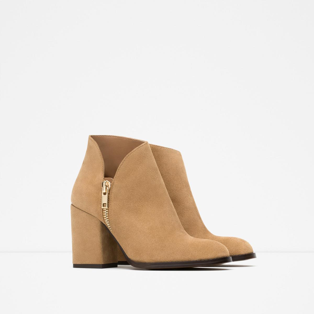 botines ante camel zara www.decharcoencharco.com