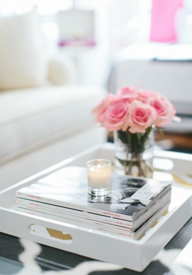 Pink details decoration