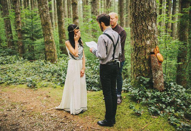 Elopement Wedding in the Woods