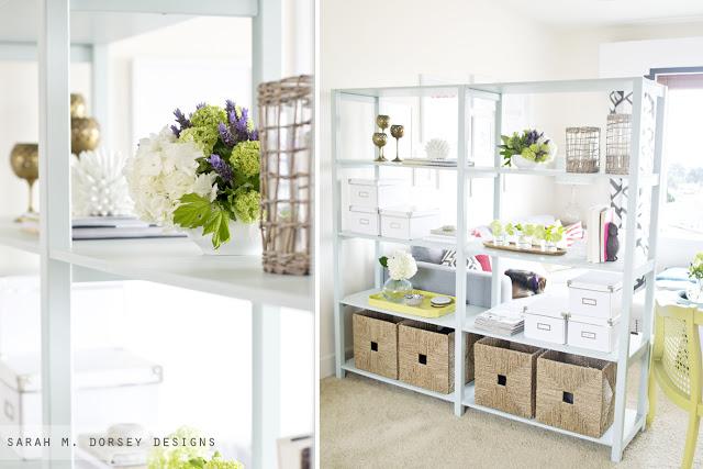 Separador de espacios. Estantería en casa DIY