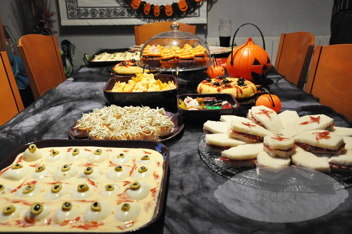 Mesa salada halloween