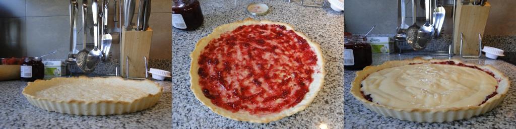 tarta de crema y fresas sin azúcar- 2