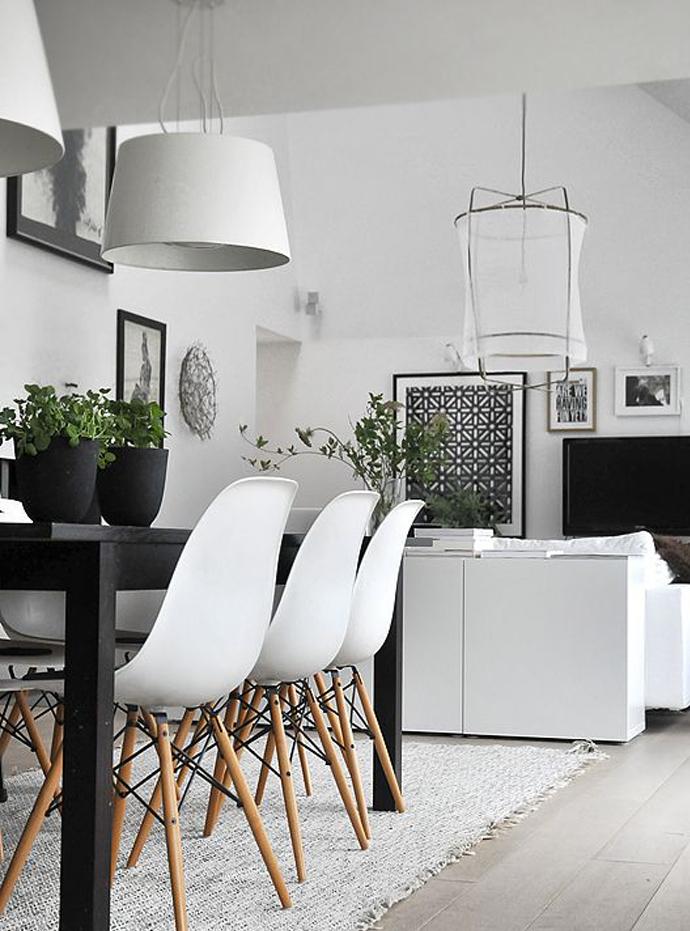 Salón de Estilo Nórdico Comedor