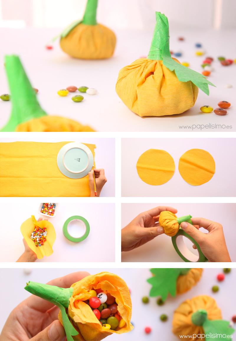 Calabaza-de-papel-rellena-de-caramelos-Halloween-diy