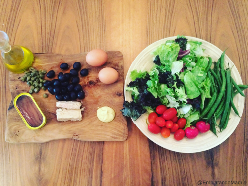 1Ingredientes de la Ensalada Niçoise