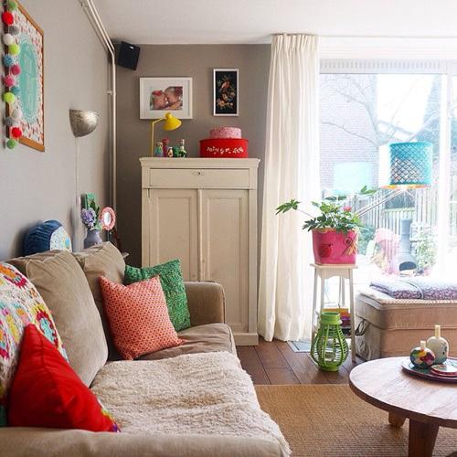 Casas con encanto colorido estilo entre boho y escandinavo 1