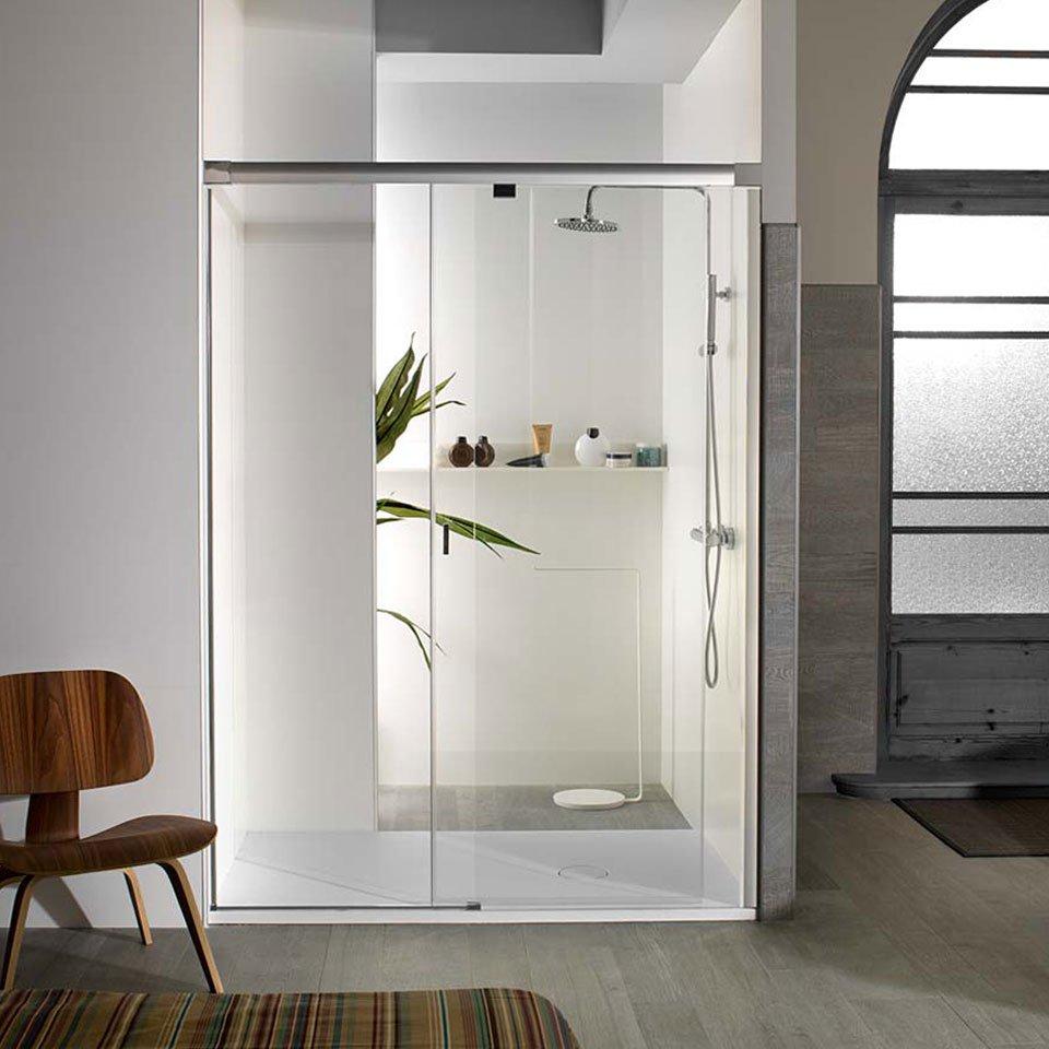 mampara en el bano Yove porcelanosa