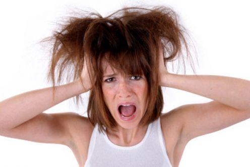 cabello maltratado