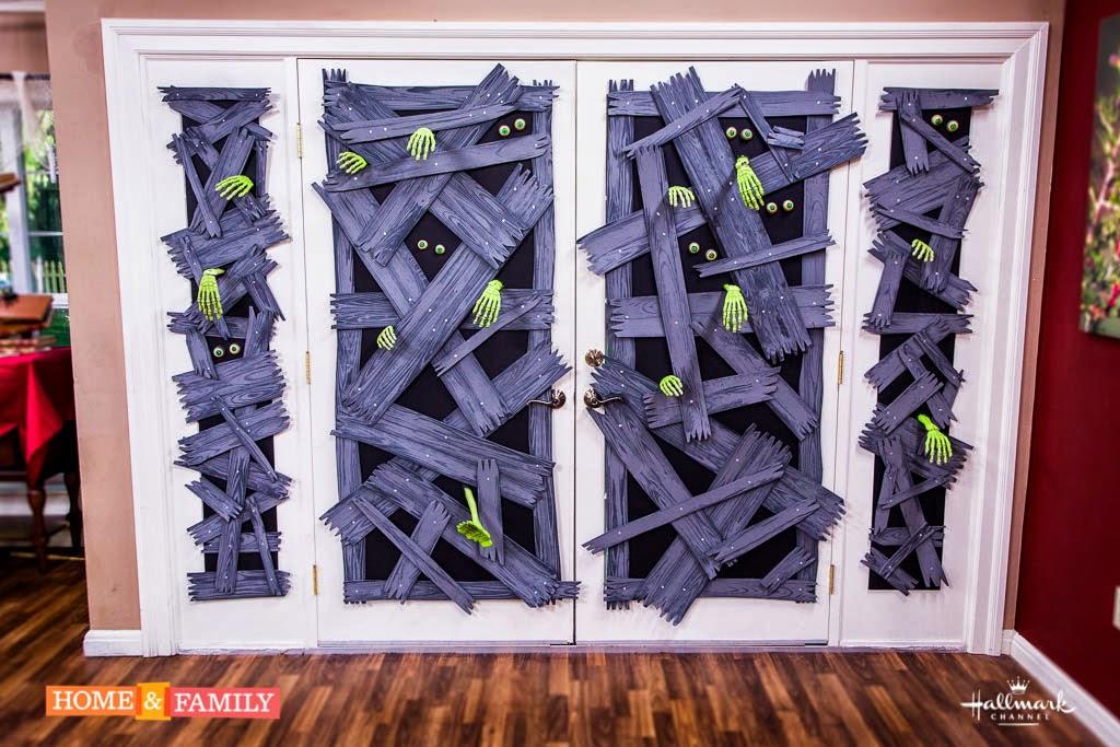 decoración halloween para puertas