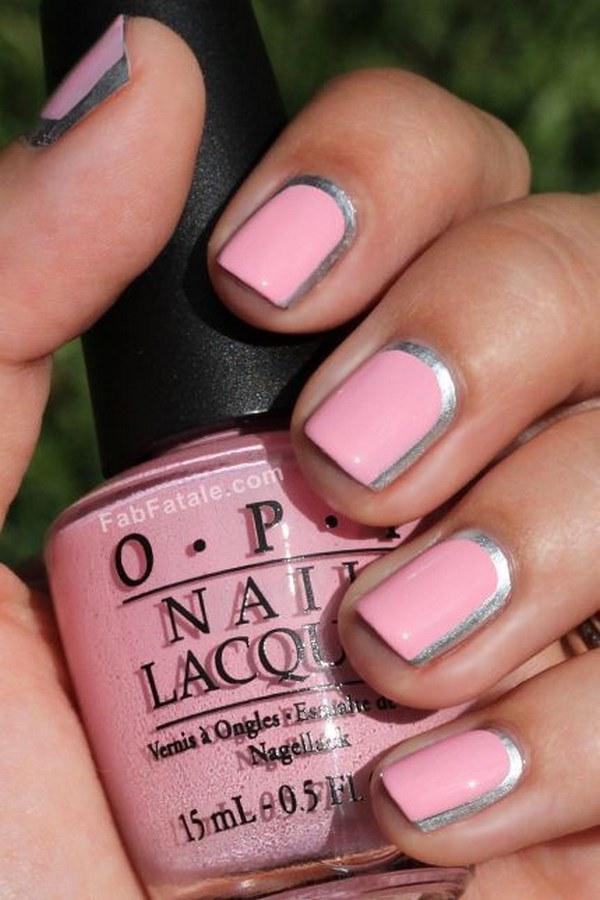 sencillo diseño para uñas naturales