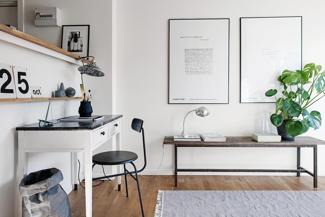 Gris y blanco en decoración