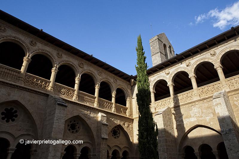 La espadaña desde el claustro del monasterio de Santa María de Valbuena. Ribera del Duero. Valladolid. Castilla y León. España © Javier Prieto Gallego;