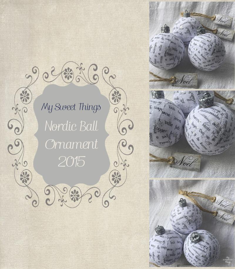 2015 Ornament Exchange - Nordic Ball Ornament | Via www.sweethings.net