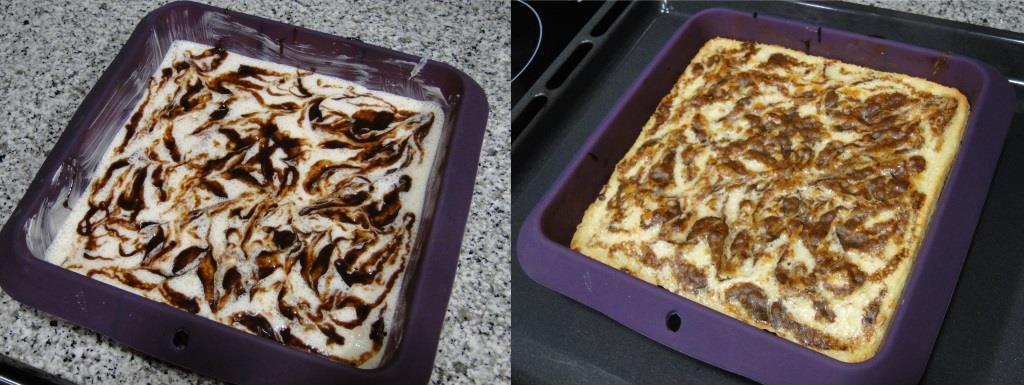 cheesecake con brownie sin azúcar- 4