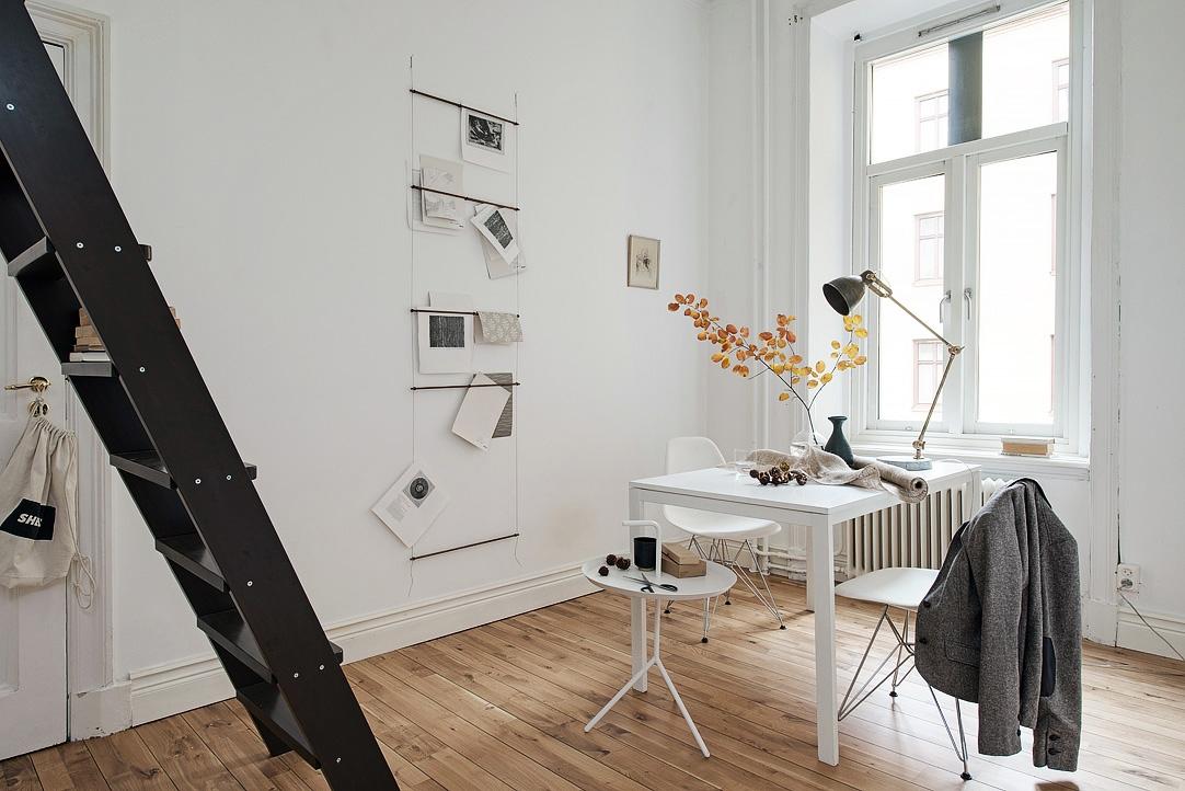 Estilo nórdico, madera y metal.