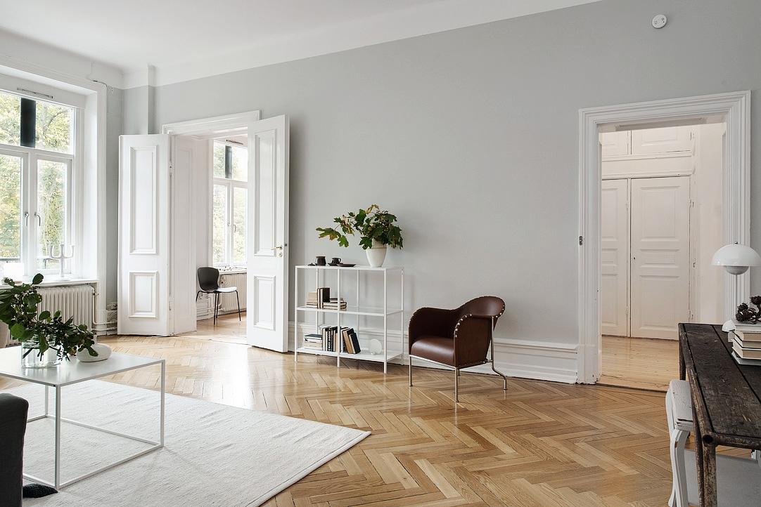 Estilo nórdico, madera y metal.