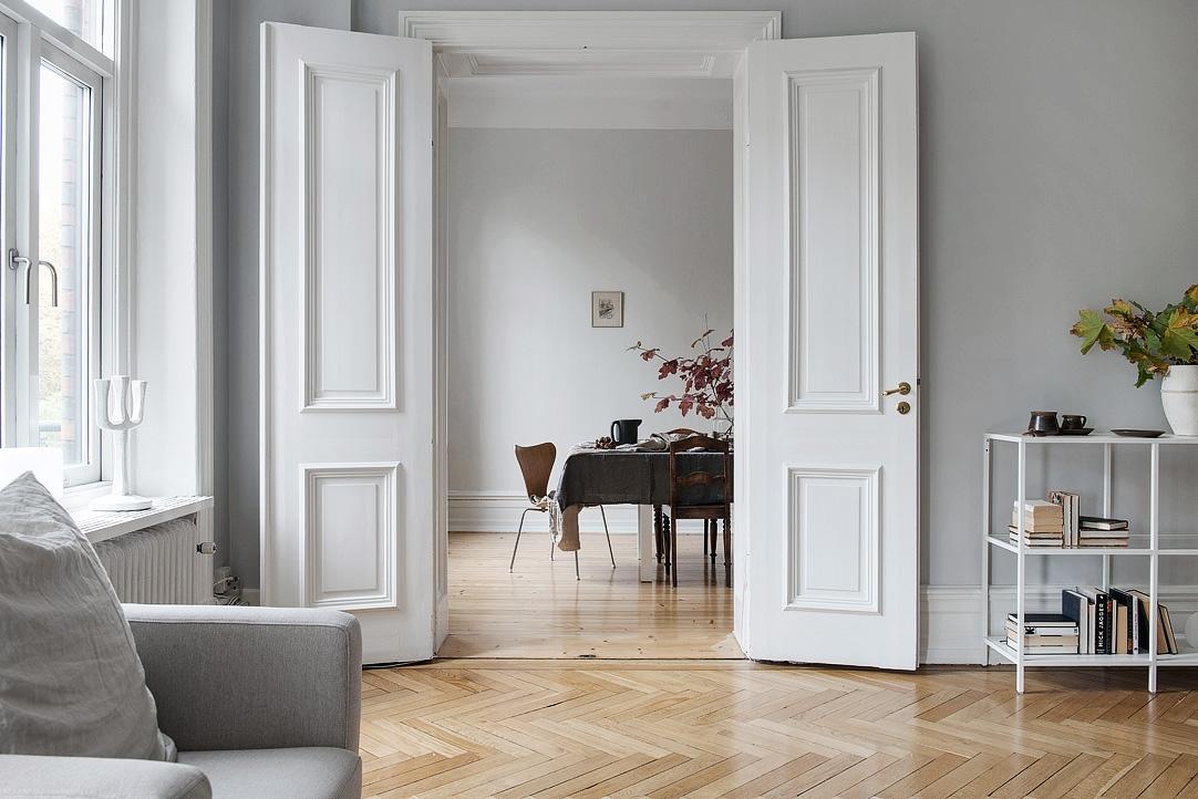 Estilo nórdico, madera y metal.