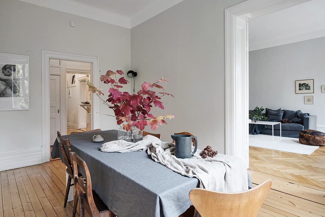 Estilo nórdico, madera y metal.