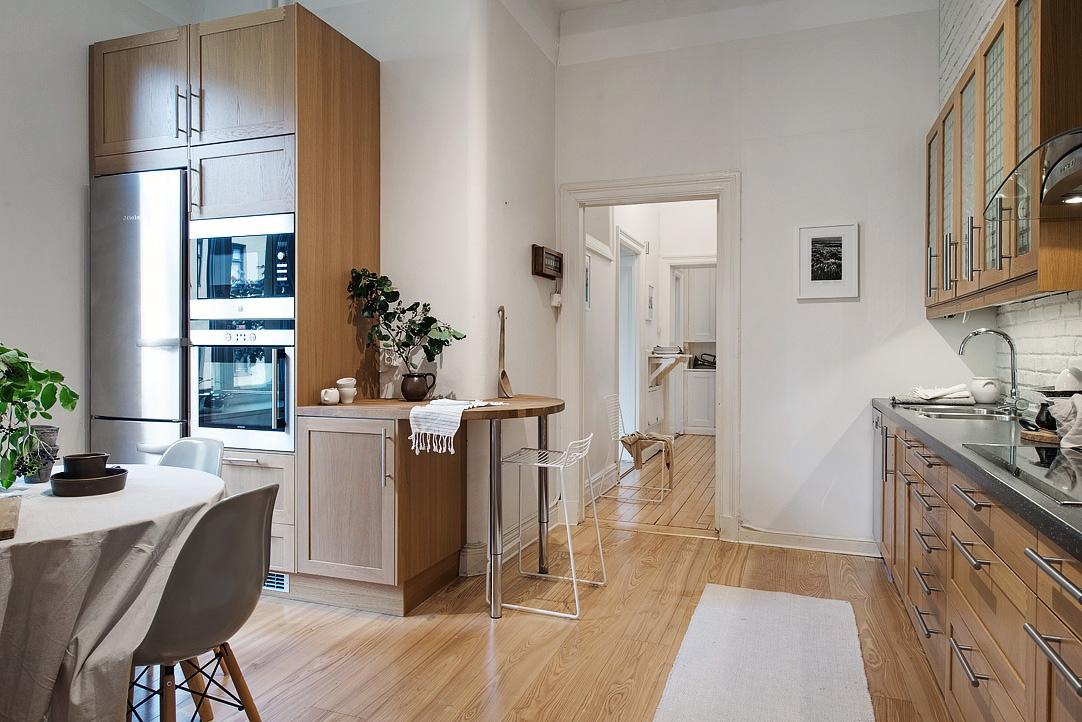 Estilo nórdico, madera y metal.